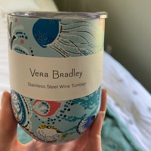 Vera Bradley Stainless Steel 10 oz Wine Tumbler BRAND NEW NEVER BEEN USED